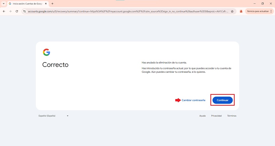 Cómo eliminar una cuenta de Google para siempre: tutorial paso a paso 13 recuperar una cuenta de google eliminada paso 4
