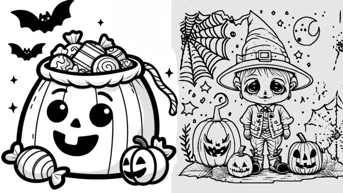 10 dibujos de Halloween bonitos para colorear
