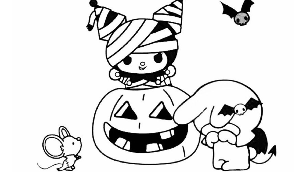 10 dibujos de Halloween de Kuromi