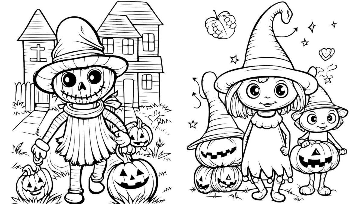 10 dibujos de halloween kawaii