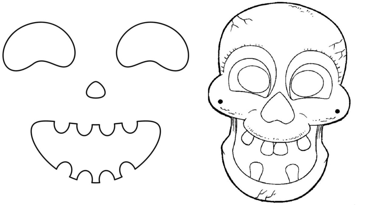 10 dibujos de Halloween para niños en la cara