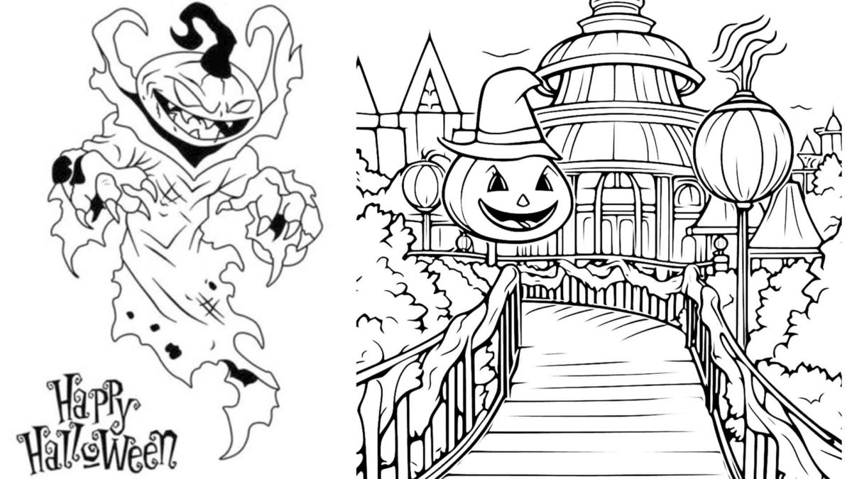 10 dibujos de Halloween para pintar