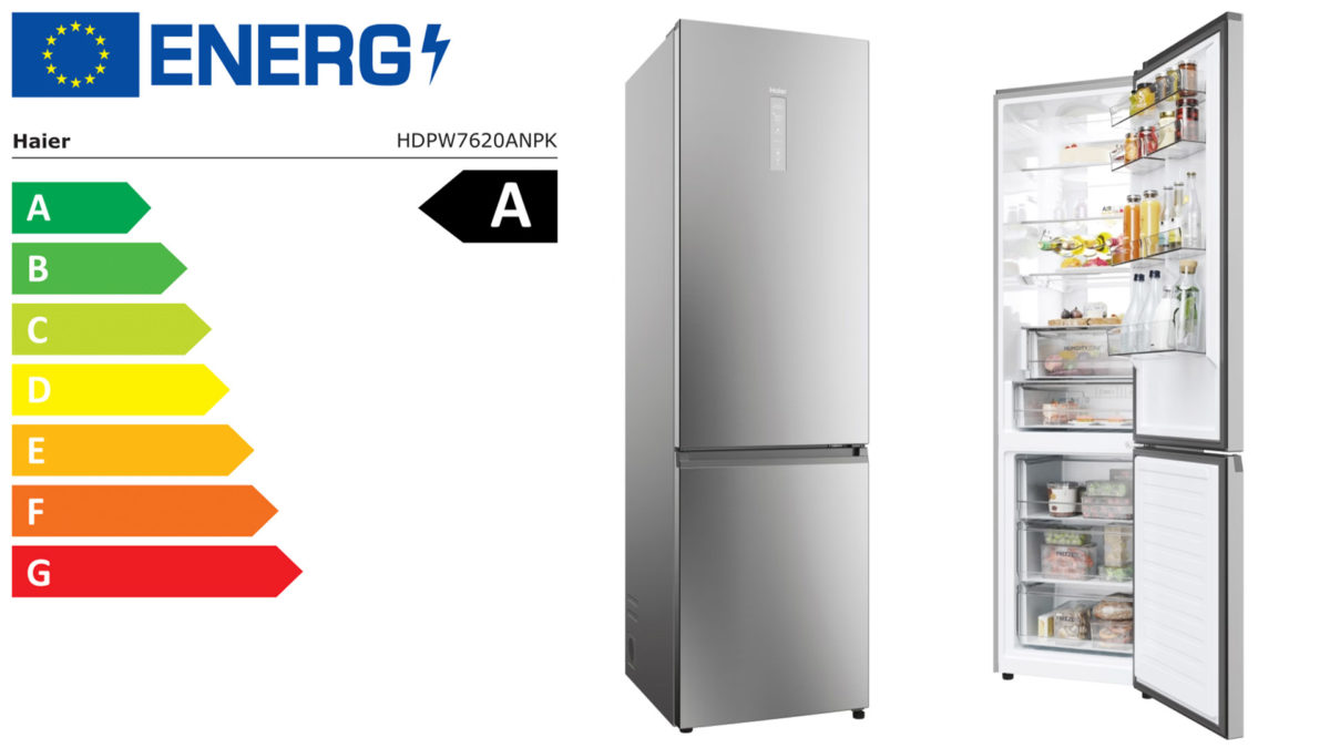 Haier Combi 2D 60 Series 7 Pro, un frigorífico cargado de tecnología con eficiencia energética Clase A -20% 3 Eficiencia energética del Haier Combi 2D 60 Series 7 Pro