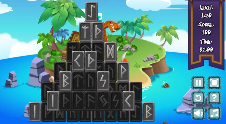 rune mahjongg juego de solitario mahjong