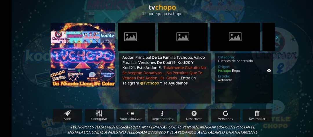 tv chopo kodi