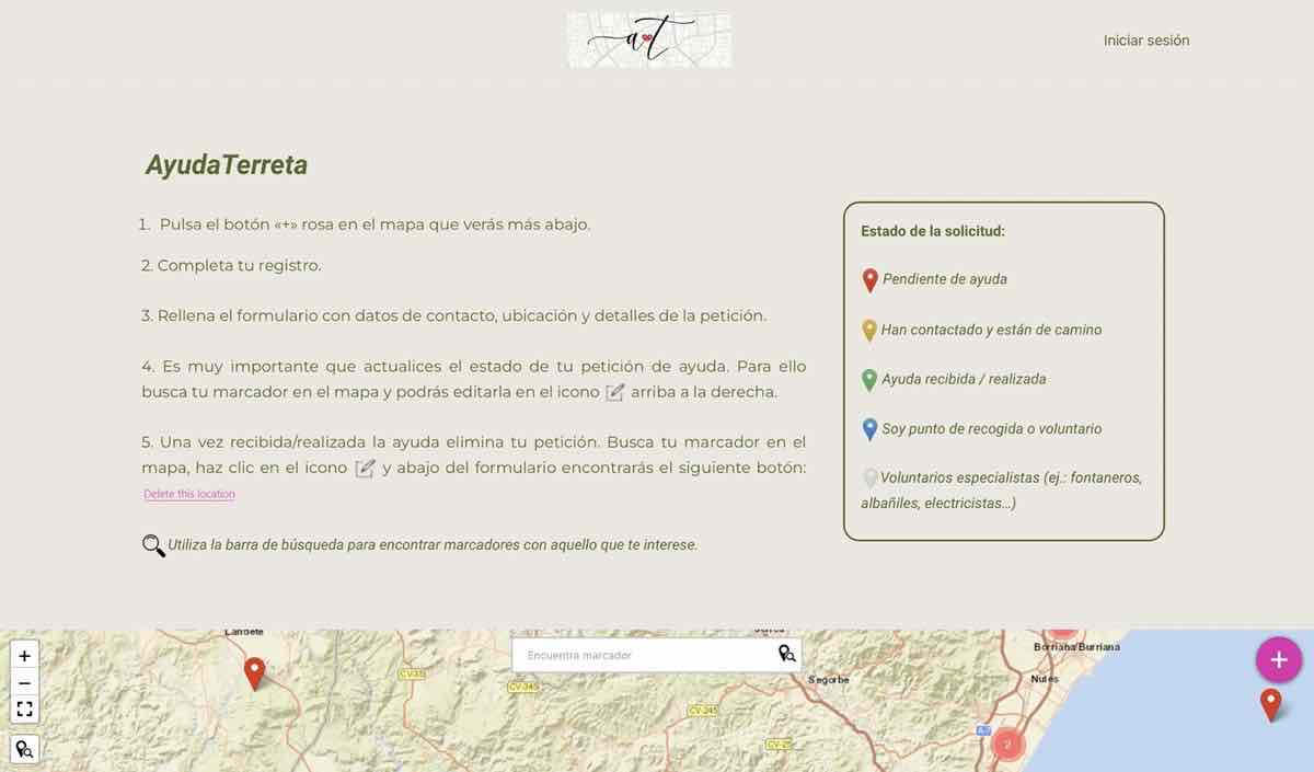 7 plataformas para pedir y ofrecer ayuda por la DANA de Valencia 2 Screenshot