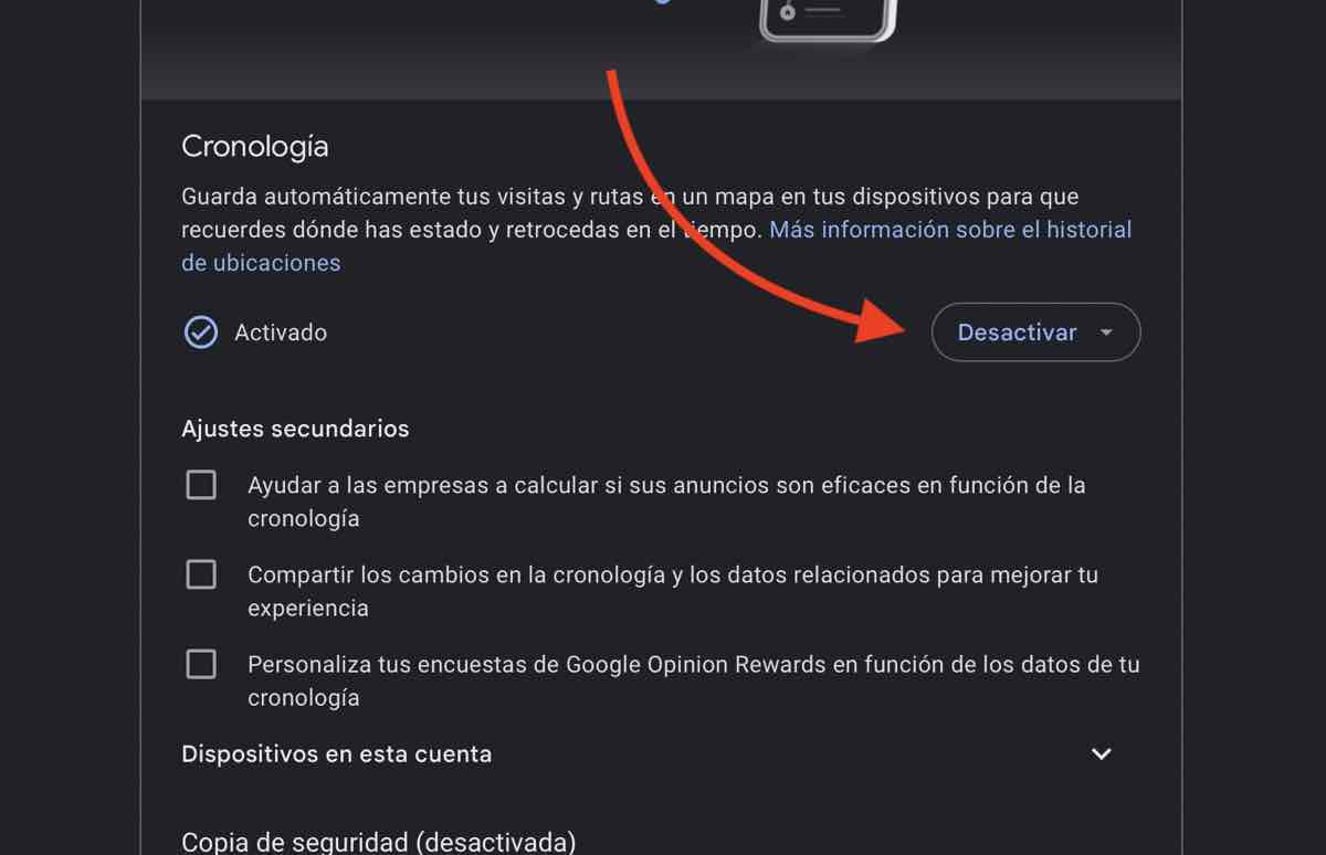 Cómo desactivar 'Tu cronología' en Google Maps: guía paso a paso 7 Screenshot