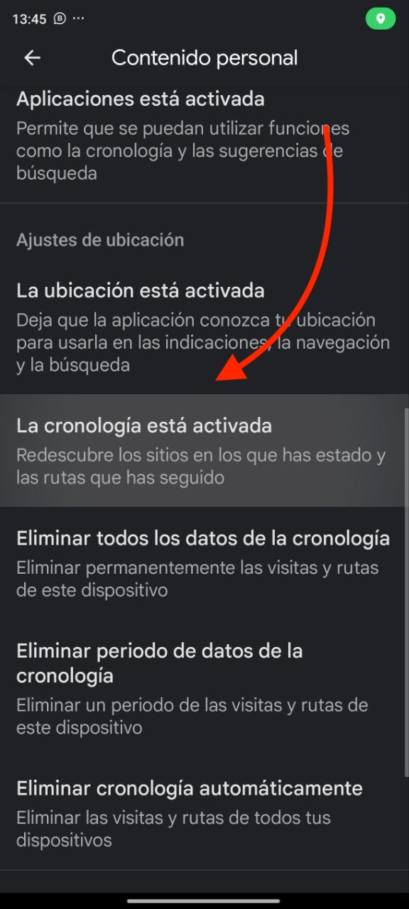 Cómo desactivar 'Tu cronología' en Google Maps: guía paso a paso 4 desactivar cronologia google maps 4
