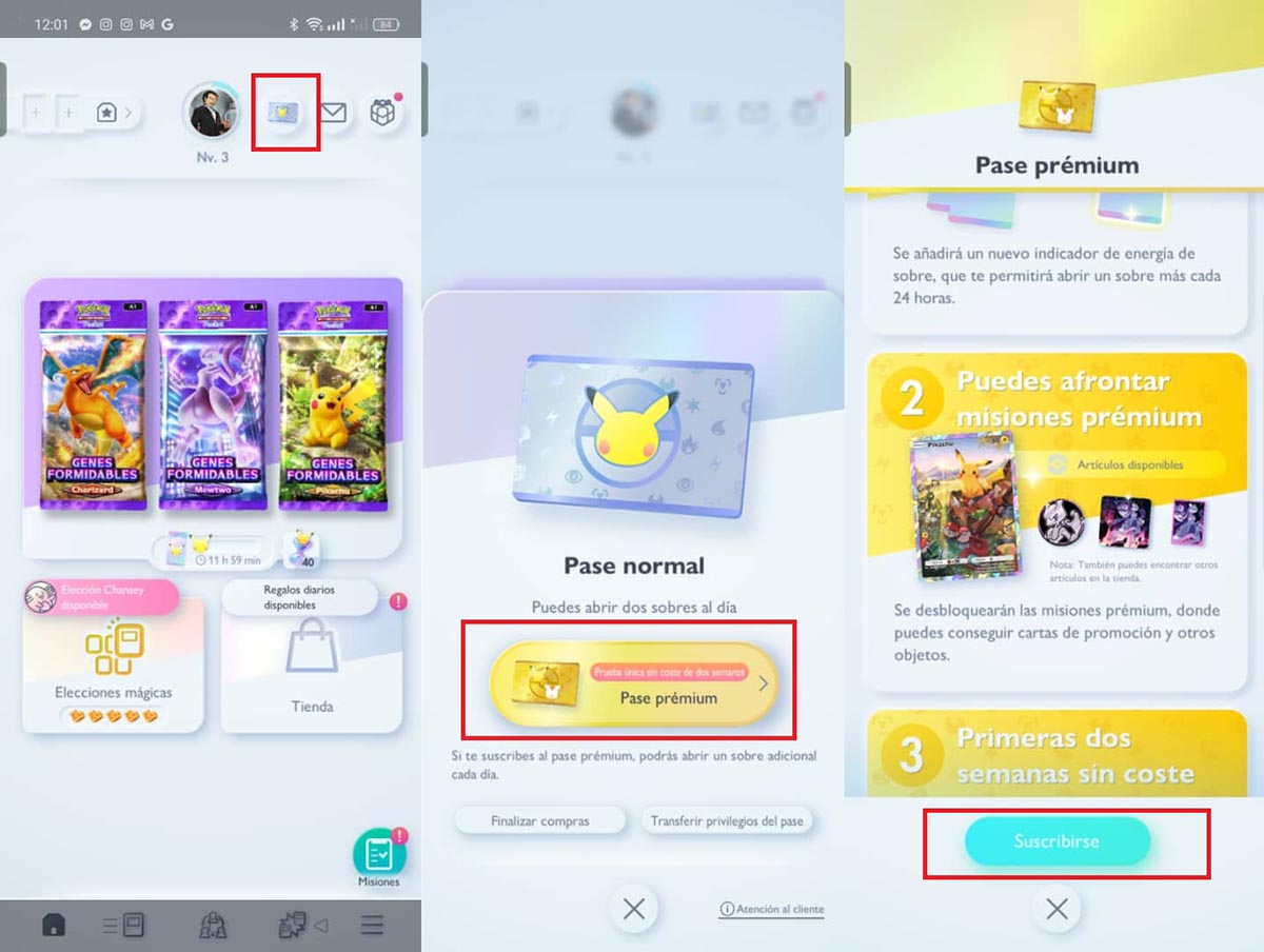 pase premium pokemon