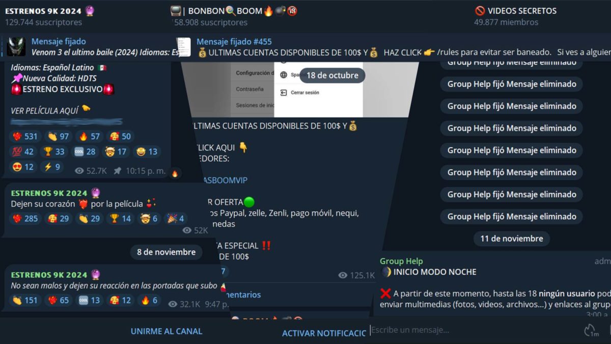 Qué son los grupos y canales prohibidos de Telegram y por qué deberías evitarlos 3 Tipos de contenido que puedes encontrar en estos grupos y canales bloqueados de Telegram
