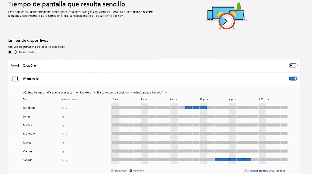 ¿Dónde está el control parental de Windows? Cómo fijar un tiempo de pantalla máximo para los niños 5 Screenshot