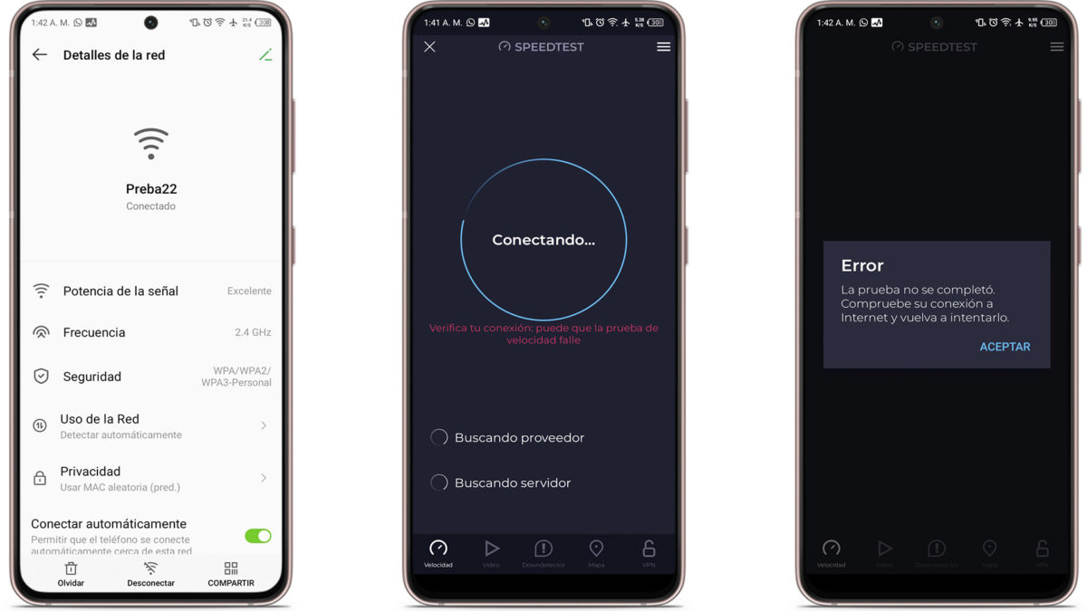 La copia de seguridad de WhatsApp se queda en el 99%: por qué sucede y cuál es la solución 3 La copia de seguridad de WhatsApp se queda en el 99% - Revisa tu conexión a internet