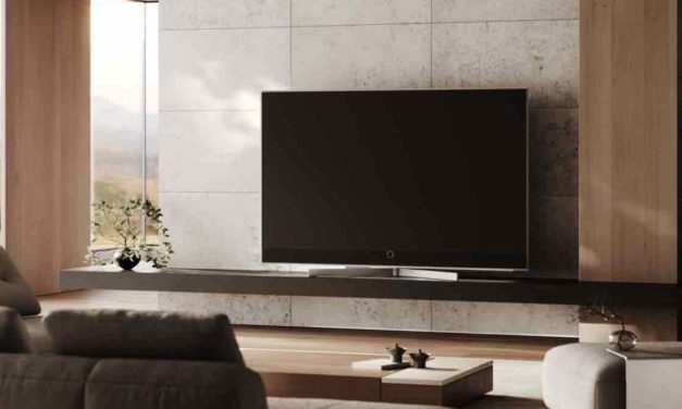 Loewe Stellar, un televisor de diseño particular y peana de granito ahora disponible en 77 y 83 pulgadas