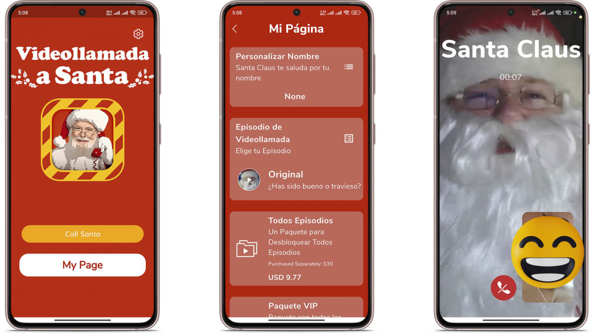Las mejores apps de llamadas a Papá Noel para sorprender a los más pequeños en Navidad 5 Mejores apps de llamadas a Papá Noel - Videollamada a Santa