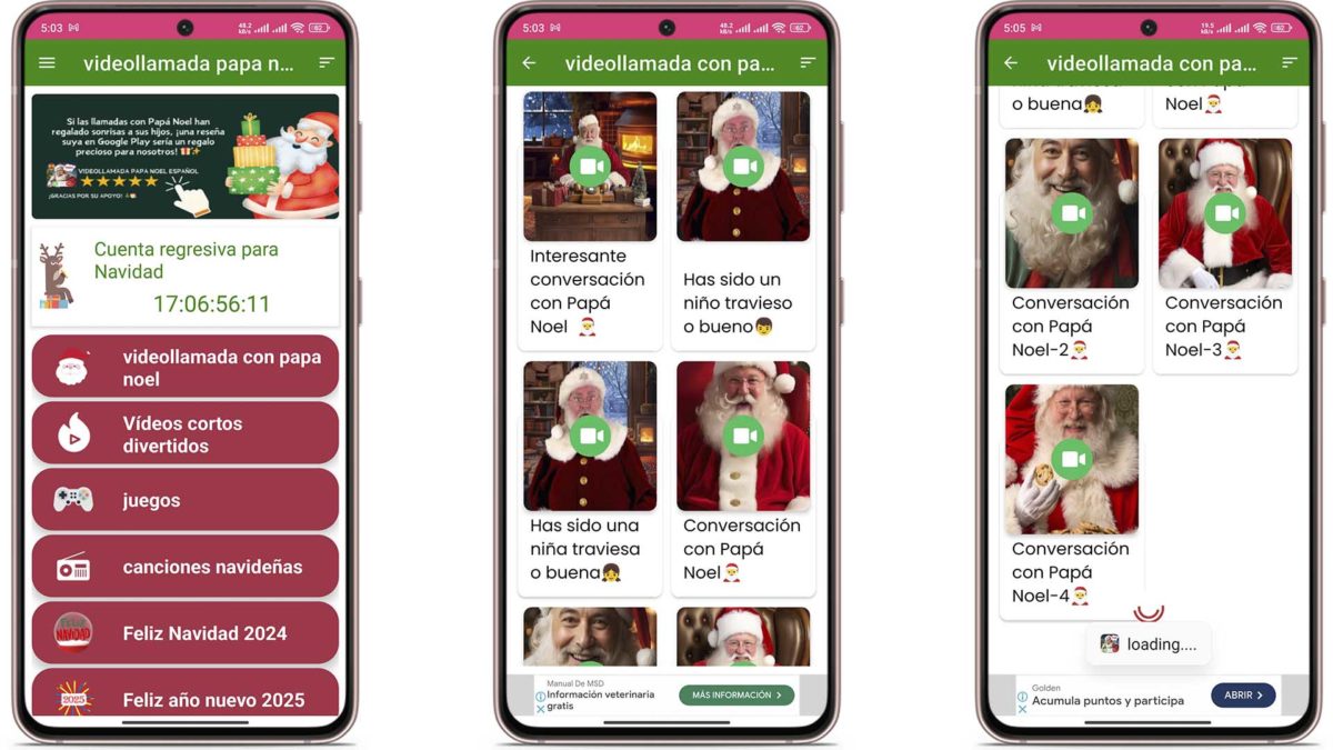 Las mejores apps de llamadas a Papá Noel para sorprender a los más pequeños en Navidad 4 Mejores apps de llamadas a Papá Noel - Videollamada Papá Noel español