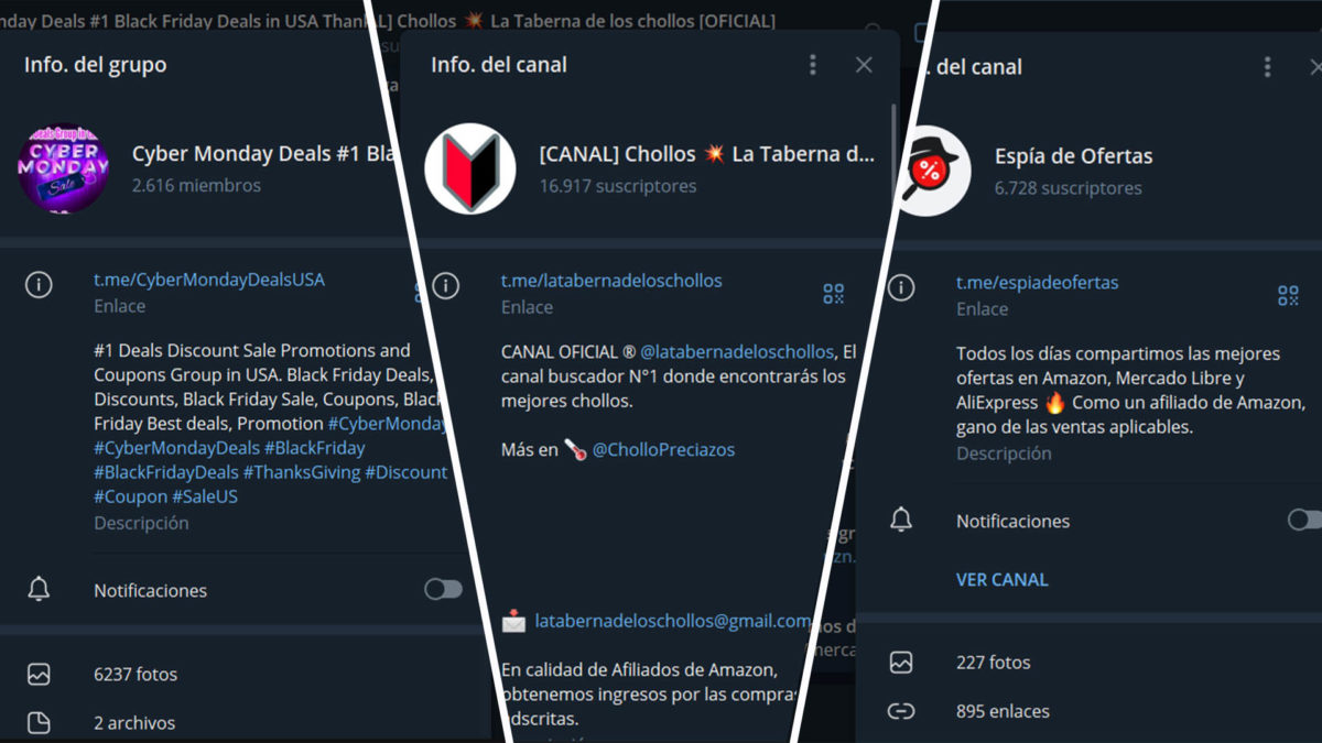 Los 20 mejores canales de Telegram para saber qué tiendas hacen Cyber Monday con ofertas 2 Lista de mejores canales de Telegram para saber qué tiendas hacen Cyber Monday con ofertas