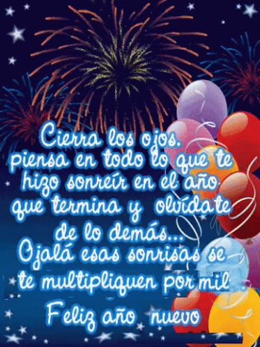 72 mensajes, memes y GIF bonitos y divertidos para felicitar la Nochevieja de 2024 6 mensaje año nuevo