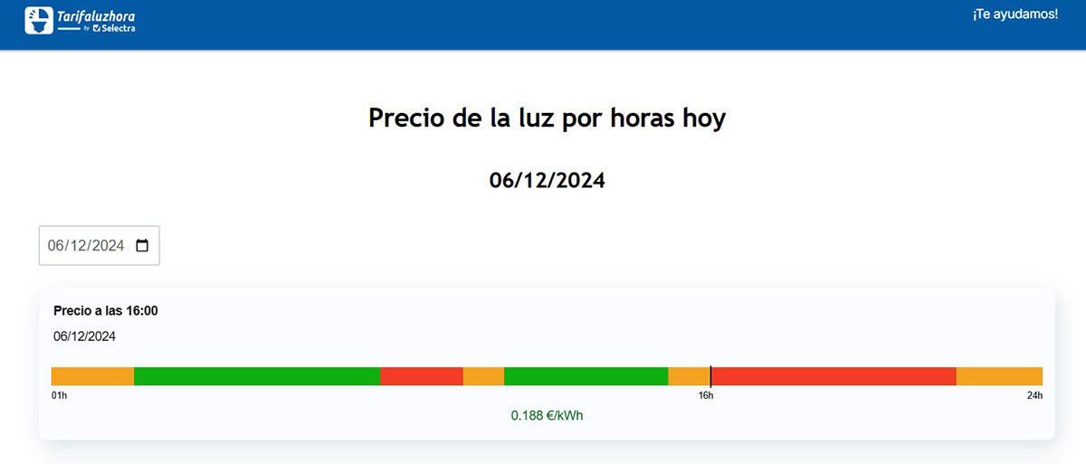 Cómo saber cuál es el precio de la luz por horas hoy 2 tarifa luz hora
