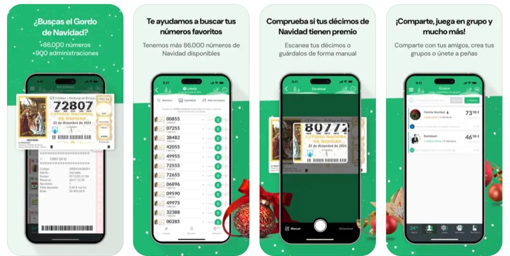 Las mejores apps y páginas web para comprobar números y premios de la Lotería de Navidad 2024 2 tulotero aplicacion loteria de navidad