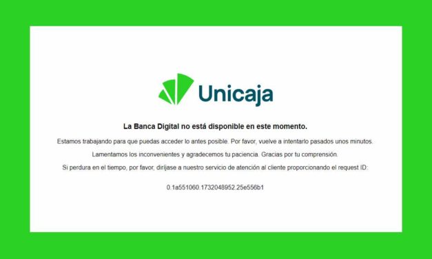 Unicaja no funciona, la Banca Digital no está disponible en este momento