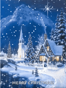 40 GIF y memes de felicitaciones de Navidad para WhatsApp 16 wintersnight-winter