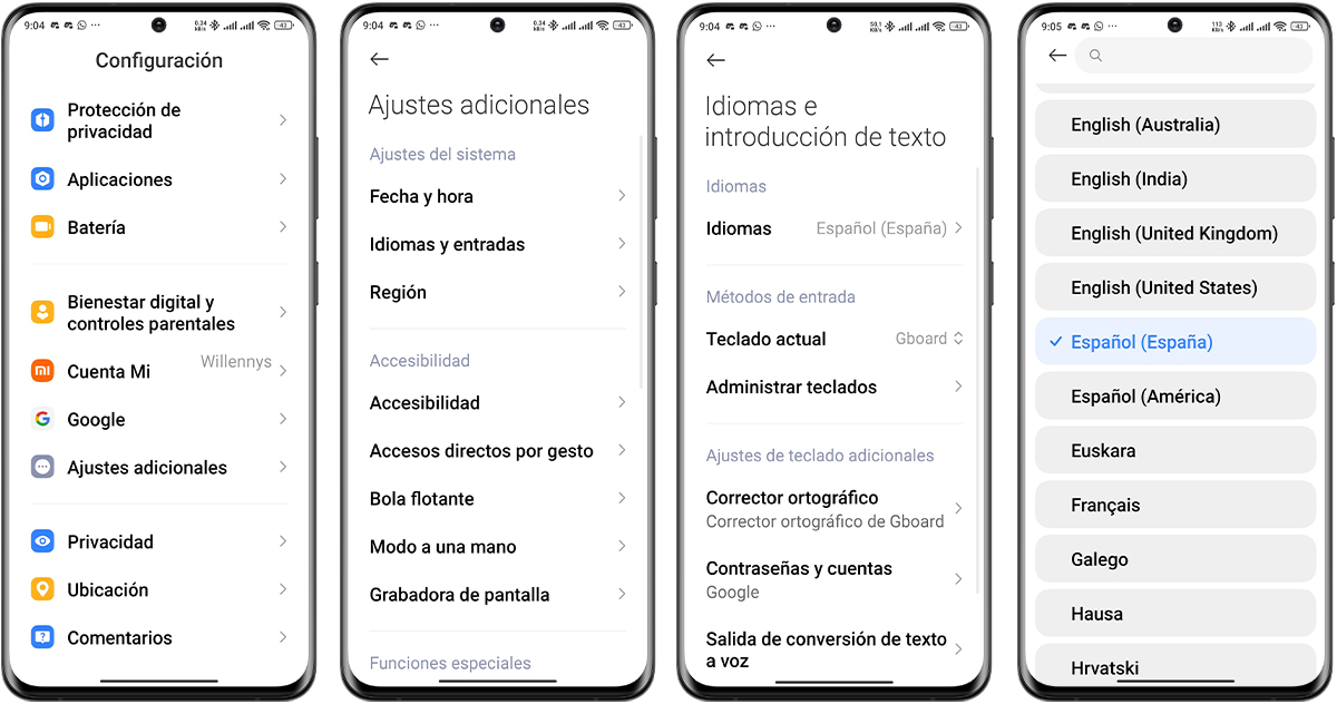 Método para cambiar de idioma en Mi Fitness paso a paso