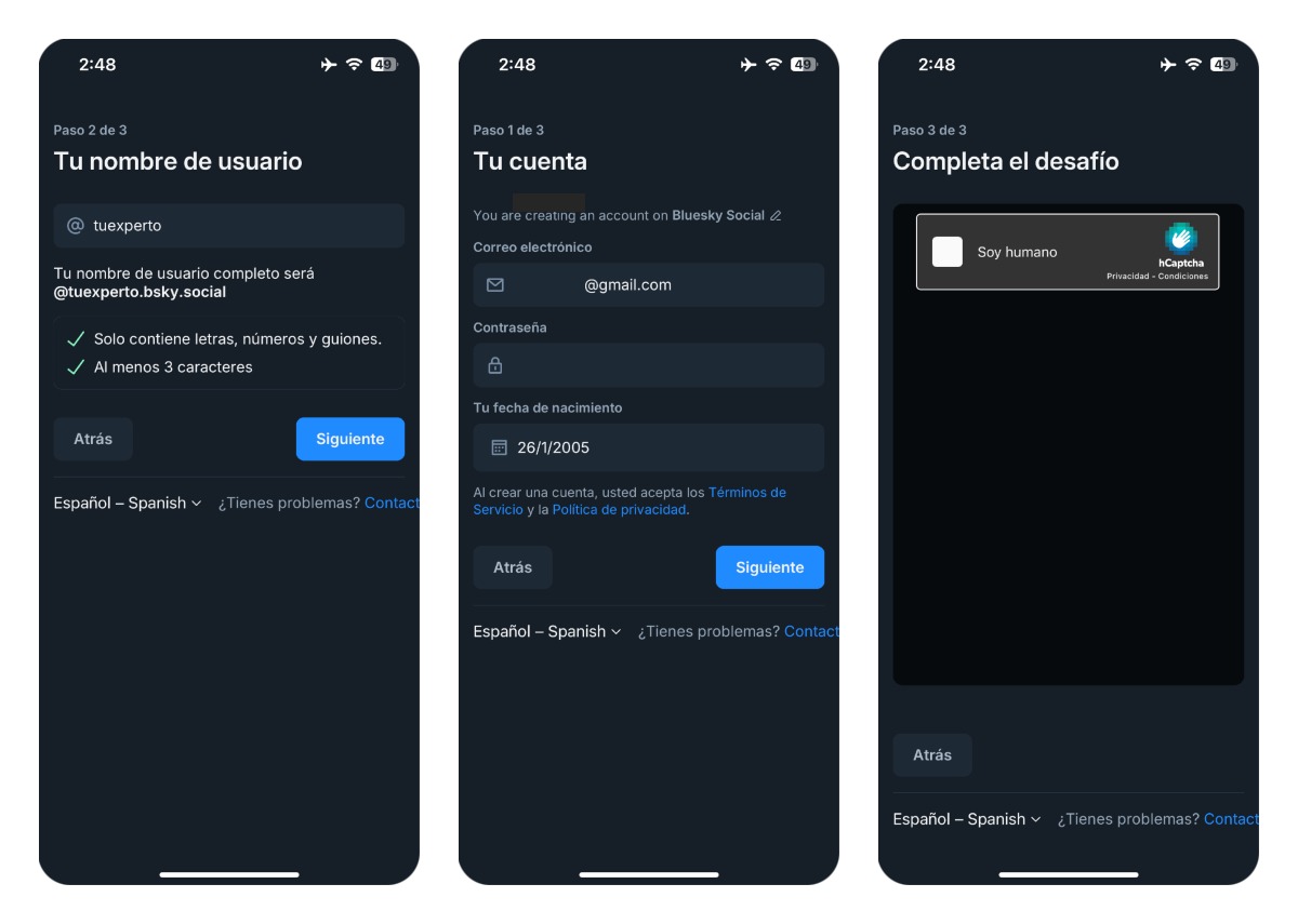 Cómo crear una cuenta en Bluesky paso a paso