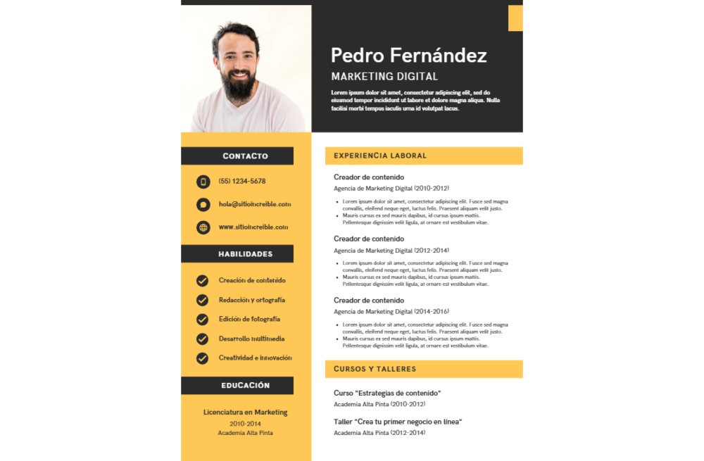 Las mejores plantillas de Canva para hacer tu Currículum Vitae gratis 6 curriculos gratis online plantillas canva