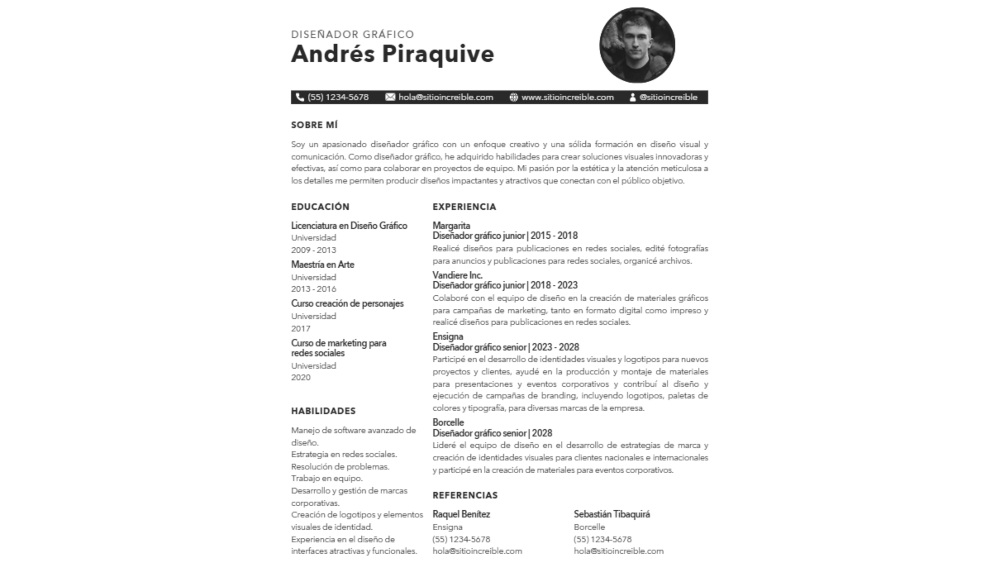 Las mejores plantillas de Canva para hacer tu Currículum Vitae gratis 3 curriculum vitae cv gratis canva