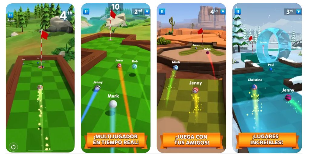 Los 10 juegos de móvil para dos jugadores más divertidos para jugar con tu pareja o amigos 5 golf battle juegos