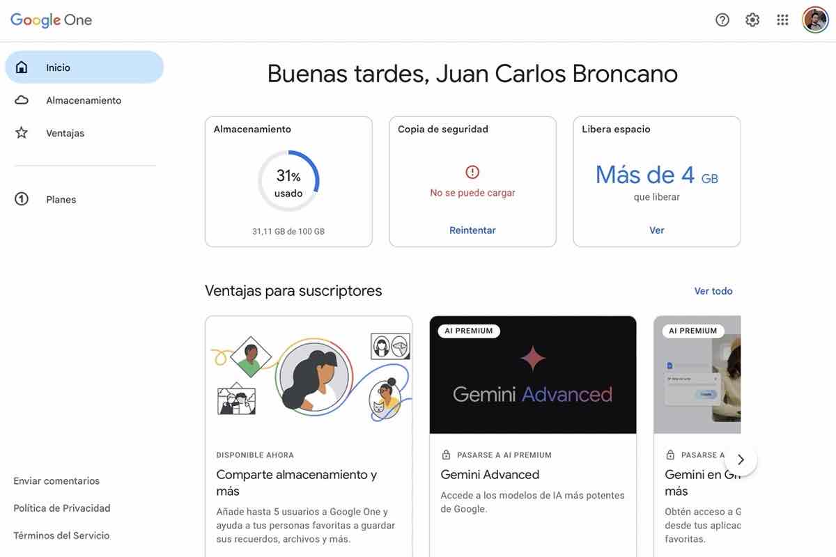Google Drive gratis, así he obtenido 100 GB sin pagar un euro 1 Google Drive gratis 100 GB