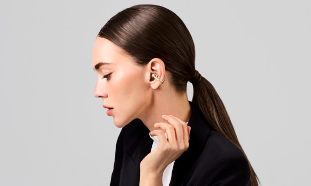 HUAWEI FreeClip Rose Gold, auriculares inalámbricos abiertos con graves dinámicos y alerta de caída