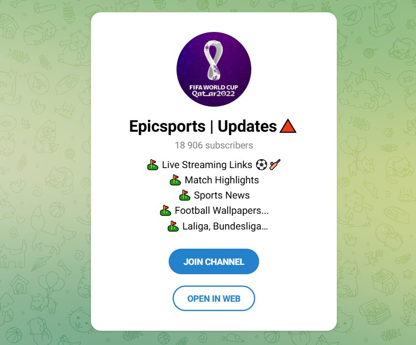 Los mejores canales de Telegram para ver fútbol en directo en 2025 2 image