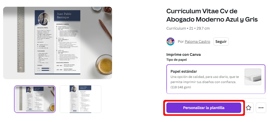 Las mejores plantillas de Canva para hacer tu Currículum Vitae gratis 8 personalizar editar curriculum vitae canva