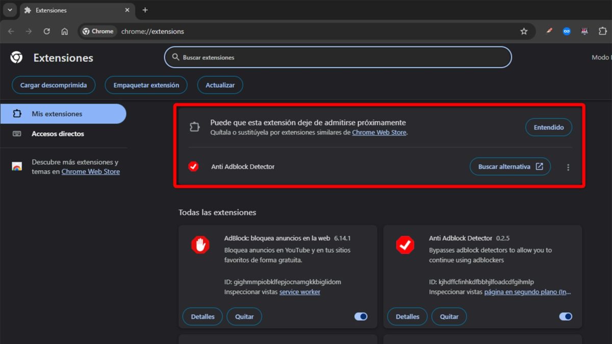 Por qué deberías revisar y limpiar cada cierto tiempo tus extensiones de Google Chrome 5 Por qué deberías revisar y limpiar cada cierto tiempo tus extensiones de Google Chrome - Muchas terminan quedando obsoletas