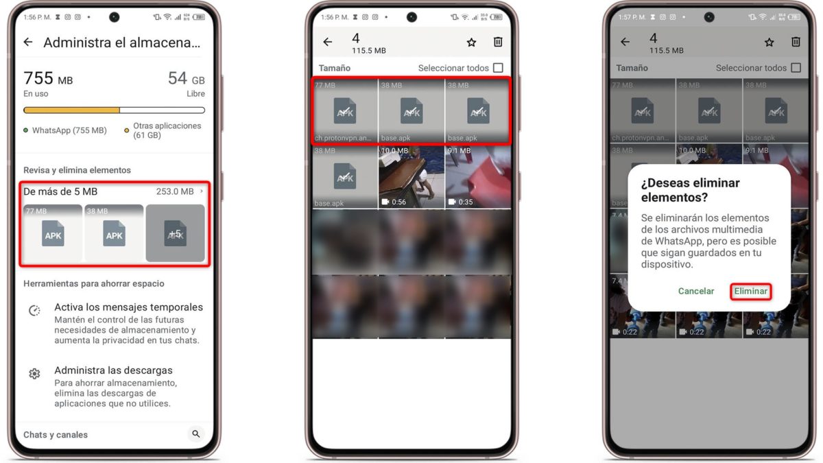 Estos son los 9 ajustes secretos más útiles de WhatsApp en 2025 4 Todos los archivos de WhatsApp que ocupan espacio
