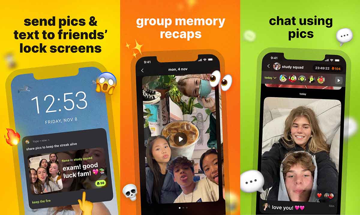 Cómo crear álbumes y compartir fotos con tus amigos en la app Yope: Friends' group 2 yope app