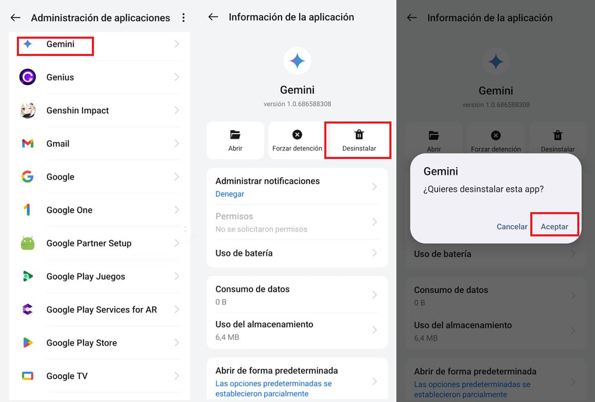 Cómo desinstalar la app de Gemini del móvil: guía paso a paso 3 desinstalar gemini movil