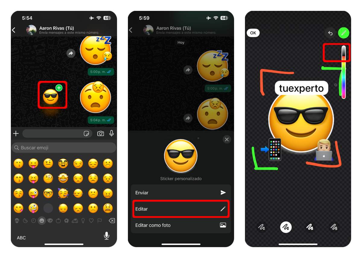 3 funciones de WhatsApp que no sabía que existían y me han cambiado la vida 2 hacer stickers personalizados whatsapp