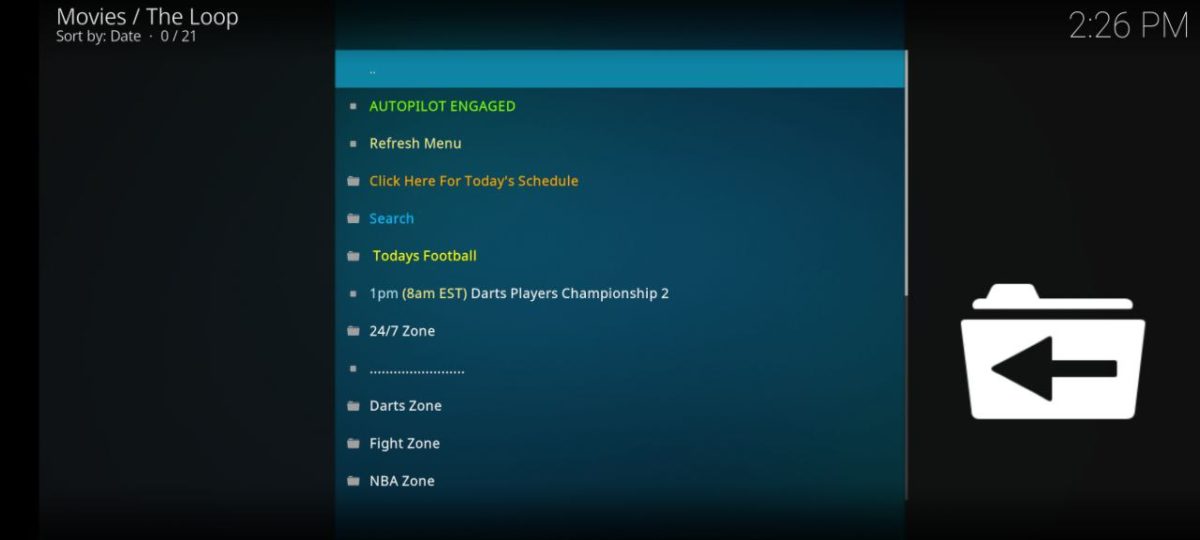 instalar the loop kodi 11