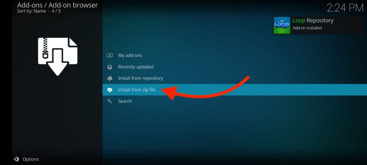 instalar the loop kodi 6