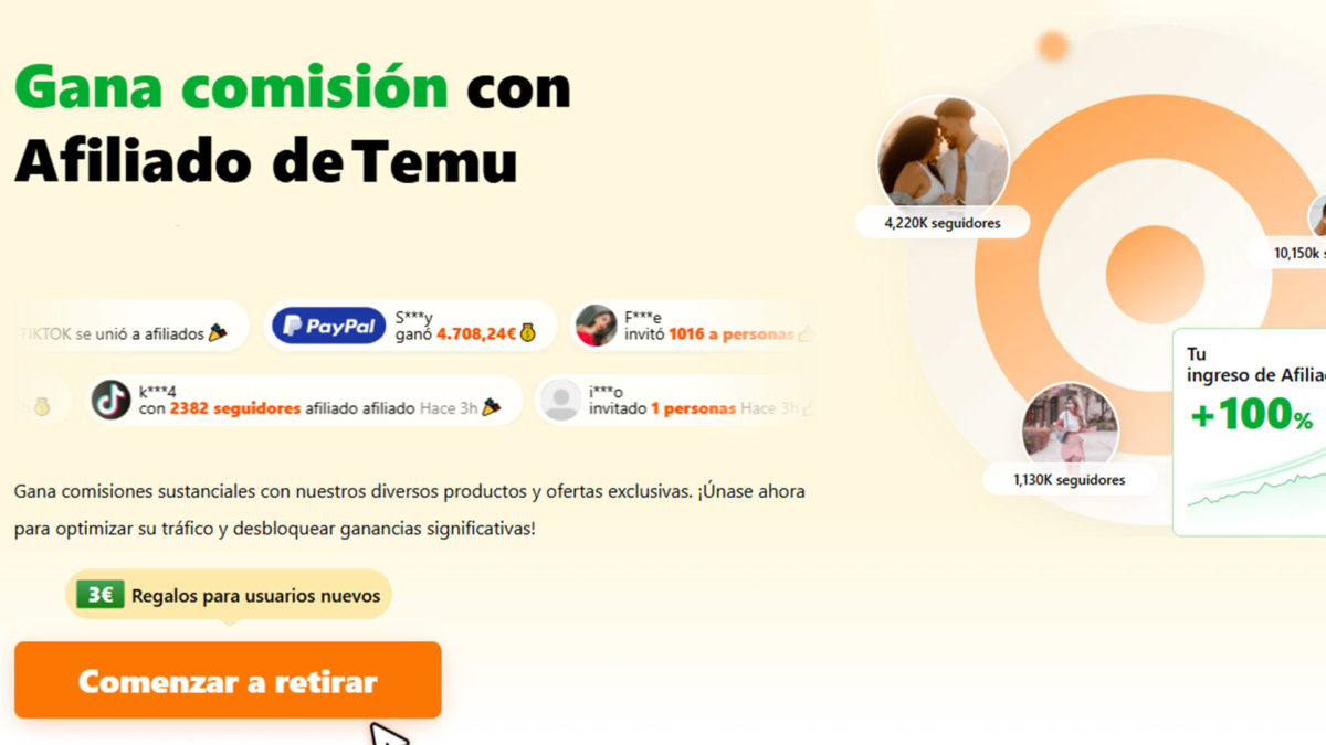 Cómo trabajar y ganar dinero con Temu desde casa 4 Cómo trabajar y ganar dinero con Temu desde casa - Programa de Afiliados