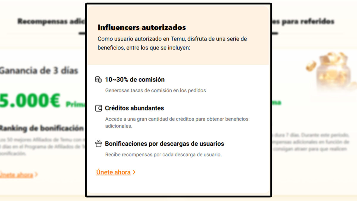 Cómo trabajar y ganar dinero con Temu desde casa 5 Cómo trabajar y ganar dinero con Temu desde casa - Programa de influencers