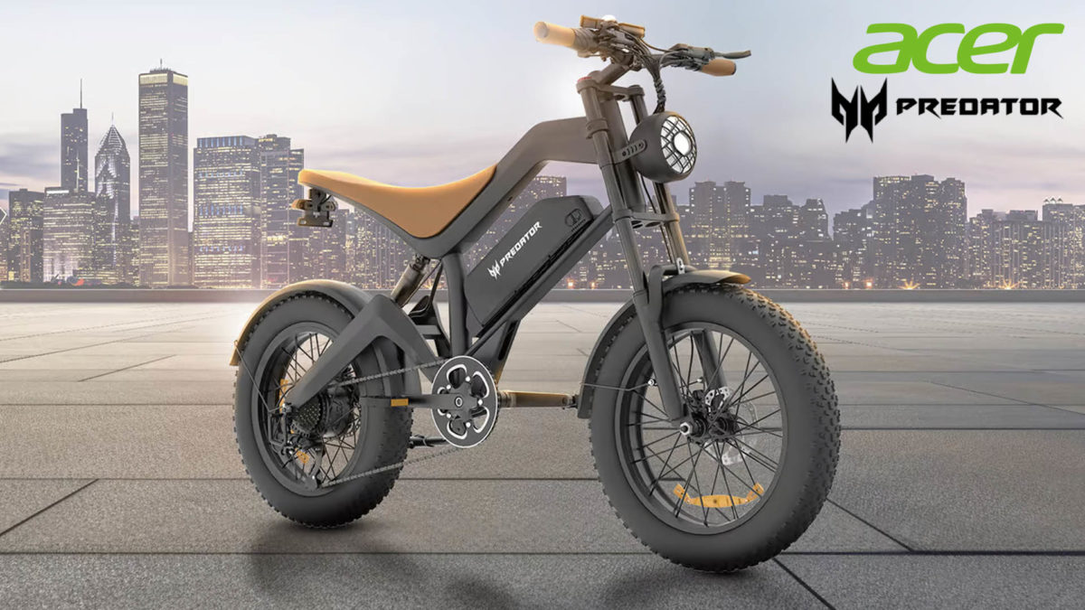 Acer Predator eRanger, una bicicleta electrica con neumaticos anchos y doble suspension