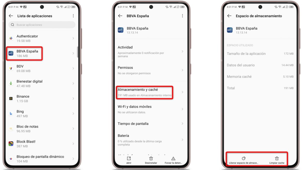 BBVA no funciona: Por qué falla la app del banco y posibles soluciones 5 BBVA no funciona - Problemas de caché o datos almacenados