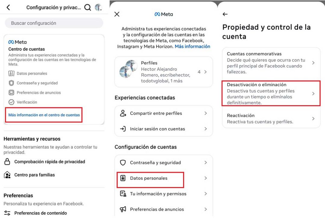 C MO ELIMINAR UNA CUENTA DE FACEBOOK EN EL IPHONE visual data 5