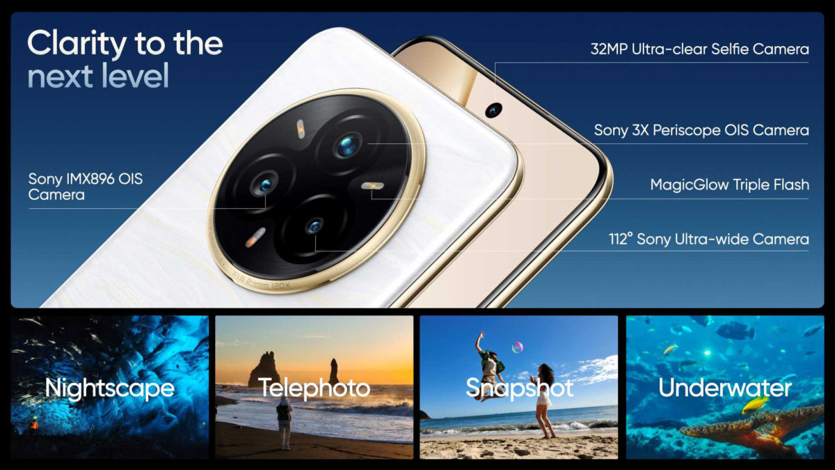 realme 14 Pro Series, móviles que cambian de color con el frío y cámaras con triple flash 3 realme 14 Pro Series - Cámaras con triple flash