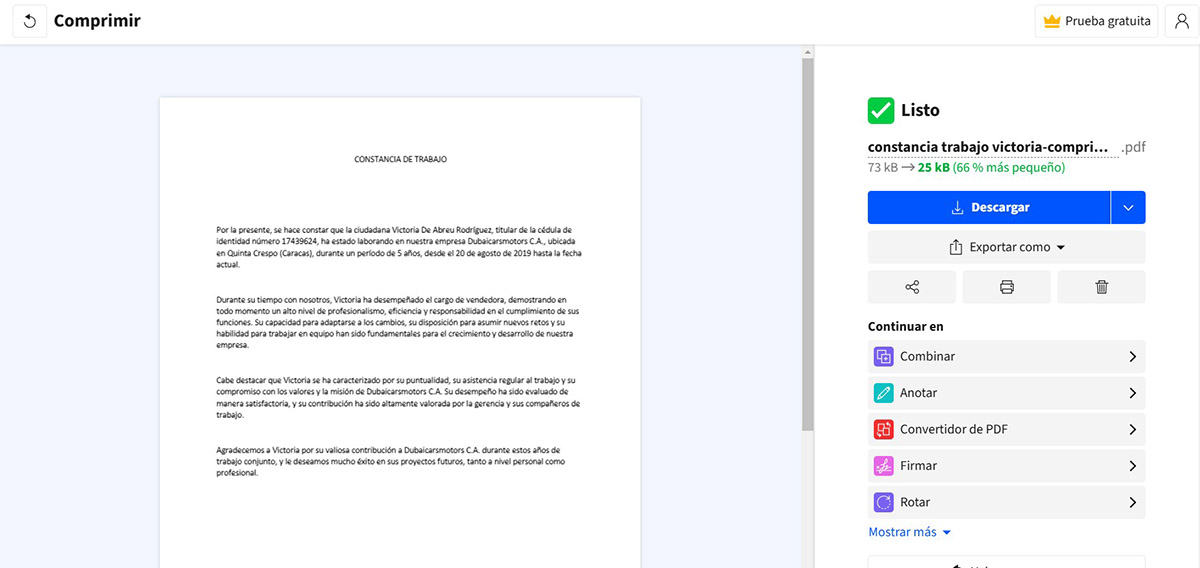 Las 5 mejores herramientas para comprimir archivos PDF online 3 smallpdf
