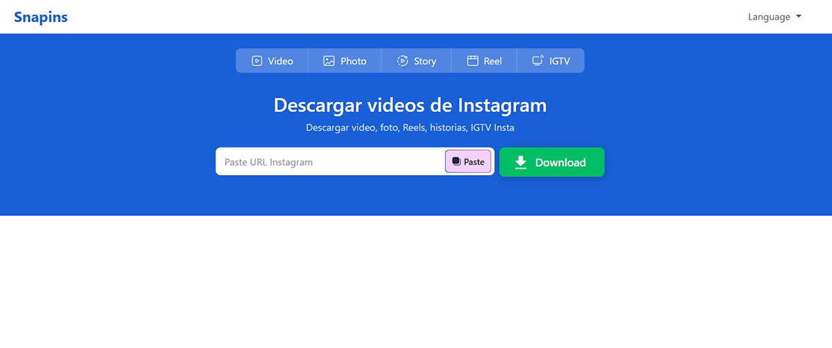 Cómo descargar un vídeo de Instagram: todas las opciones posibles 5 snapins