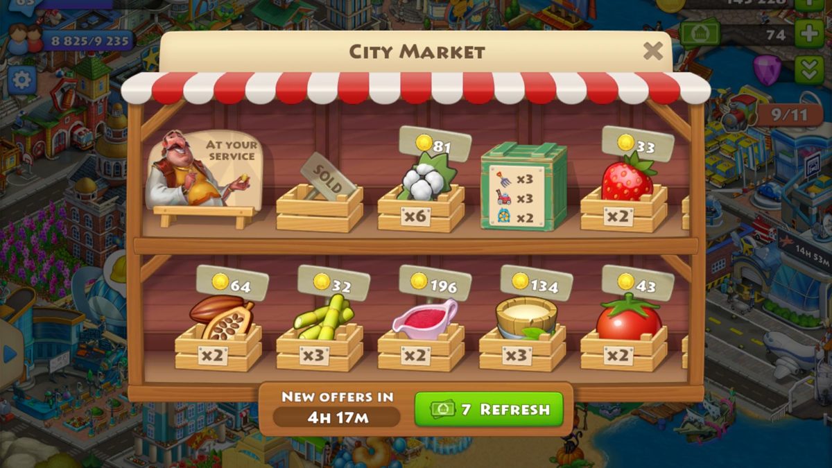 Los 8 mejores consejos y trucos para triunfar en Township, el juego de simulador de granja de moda 8 Trucos para triunfar en Township - Usa el mercado para conseguir lo que te falta